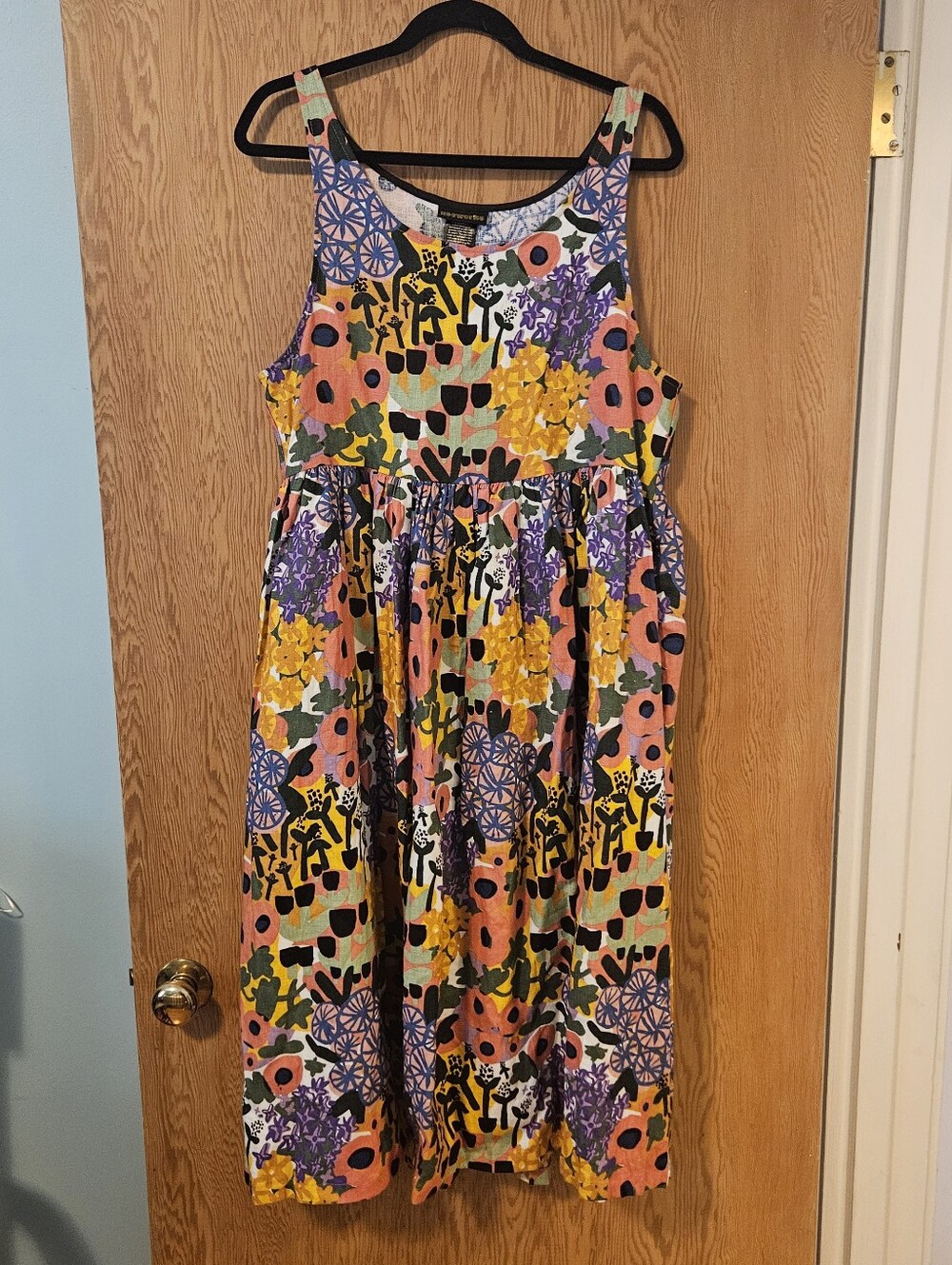 NWOT Nooworks linen Naomi Dress